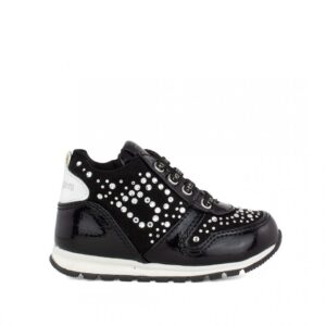 Laura Biagiotti 6920 Παιδικό sneaker για κορίτσι  σε συνθετικό δέρμα ΜΑΥΡΟ