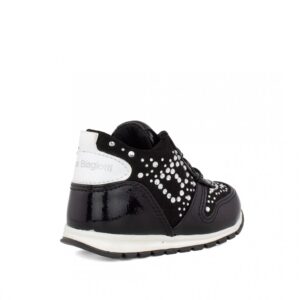 Laura Biagiotti 6920 Παιδικό sneaker για κορίτσι  σε συνθετικό δέρμα ΜΑΥΡΟ - Image 2