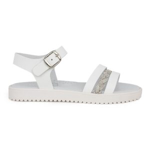 Ricco T30189V3 Παιδικό πέδιλο για κορίτσι δερμάτινο Λευκό