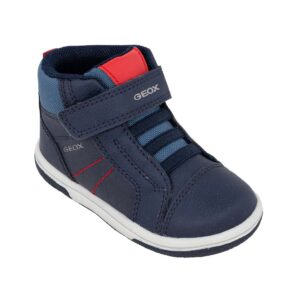 Geox BABY FLICK BOY B3637A 0MEFU C0700 A  Παιδικό μποτάκι για αγόρι δερμάτινο Navy/Avio - Image 2