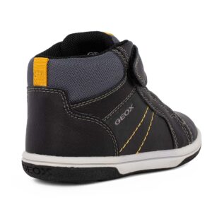 Geox BABY  FLICK BOY B3637A 0MEFU C9154  A Παιδικό μποτάκι για αγόρι δερμάτινο Black/Curry - Image 3