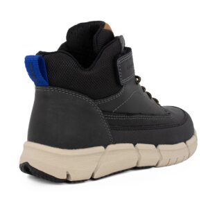 Geox J FLEXYPER BOY J369BA 0CLFU C9999 A Παιδικό μποτάκι για αγόρι σε  δέρμα  Black - Image 3
