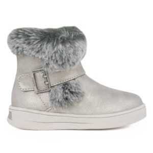 Mayoral 24-42401-011 Παιδικό μποτάκι για κορίτσι σε συνθετικό δέρμα Ασημι