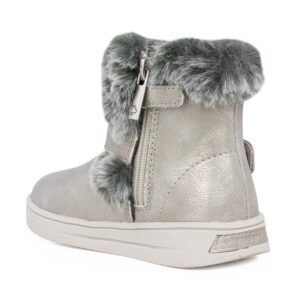 Mayoral 24-42401-011 Παιδικό μποτάκι για κορίτσι σε συνθετικό δέρμα Ασημι - Image 3