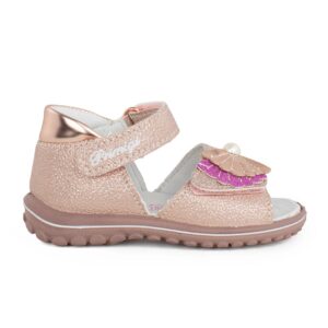 Primigi 1862722  Παιδικό παπουτσοπέδιλο για κορίτσι δερμάτινο ΡΟΖ ΧΡΥΣΟ