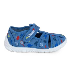 Chicco Sandal Tullio 57428-200 Παιδικό παντοφλάκι  για αγόρι σε ύφασμα BluLight Blue