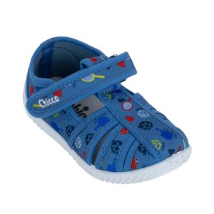 Chicco Sandal Tullio 57428-200 Παιδικό παντοφλάκι  για αγόρι σε ύφασμα BluLight Blue - Image 2