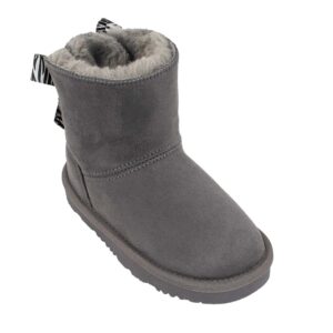 Mtng 47951BJ-C52002 Παιδικό μποτάκι για κορίτσι σε οικολογικό δέρμα Dark Grey - Image 2