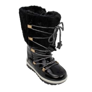 Garvalin MAT Apreski Pelo 231855-A B Παιδική μπότα apres ski για κορίτσι σε αδιάβροχο ύφασμα Μαύρο - Image 2