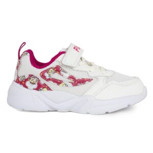 Fila Memory Print 4 3WT221004-140 Παιδικό αθλητικό για κορίτσι σε ύφασμα και συνθετικό δέρμα λευκό
