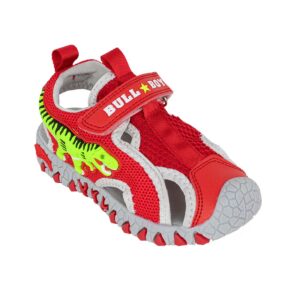 Bull Boys T-Rex DNCL2140 AD01 Παιδικό παπουτσοπέδιλο για αγόρι σε ύφασμα και συνθετικό δέρμα ROSSO - Image 2