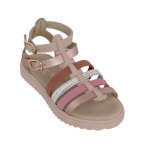 Ricco T30175-N1 Παιδικό πέδιλο για κορίτσι σε δέρμα Nude - Image 2