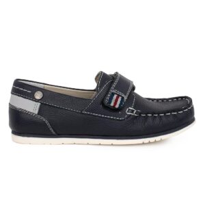 Mayoral 23-45486-083 Παιδικό μοκασινι για αγόρι δερμάτινο marino -Μπλε
