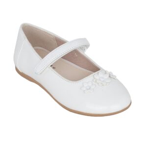 Mayoral 23-45433-078 Παιδική μπαλαρίνα για κορίτσι σε δέρμα  Λευκή - Image 2