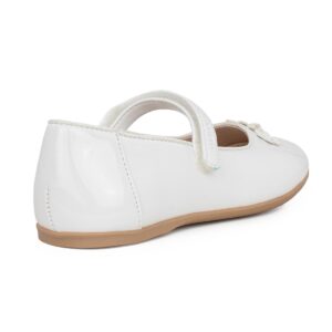 Mayoral 23-45433-078 Παιδική μπαλαρίνα για κορίτσι σε δέρμα  Λευκή - Image 3