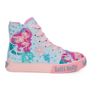 Lelli Kelly Sirenetta LKED3489 (BF02) Παιδικό sneaker για κορίτσι σε ύφασμα ΡΟΖ/ΣΙΕΛ