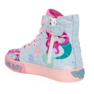 Lelli Kelly Sirenetta LKED3489 (BF02) Παιδικό sneaker για κορίτσι σε ύφασμα ΡΟΖ/ΣΙΕΛ - Image 3