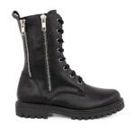 Ricco 1870 Παιδικό μποτάκι για κορίτσι δερμάτινο Black