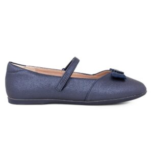 Mayoral Balarina lazo 13-48380-020 Παιδική μπαλαρίνα  για κορίτσι σε δέρμα  Marino