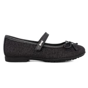 Syssy AG-15952 Παιδική μπαλαρίνα για κορίτσι σε δέρμα και συνθετικό υλικό Black