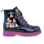 Agatha Ruiz De La Prada Mat 231960-A Παιδικό μποτάκι για κορίτσι δερμάτινο Μπλέ