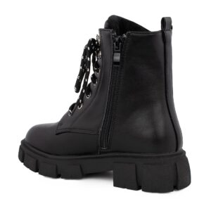 Renato Garini 0007-56  Παιδικό μποτάκι για κορίτσι σε συνθετικό δέρμα Black - Image 3