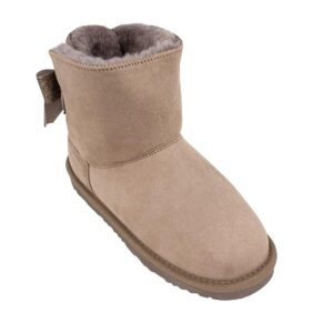 Mtng 47951 Παιδικό μποτάκι για κορίτσι σε οικολογικό δέρμα Beige - Image 2