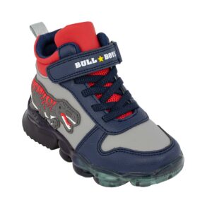 Bull Boys T-REX MID DNAL2201 AR54 Παιδικό αθλητικό μποτάκι για αγόρι σε συνθετικό δέρμα GRIGIO BLUE - Image 2