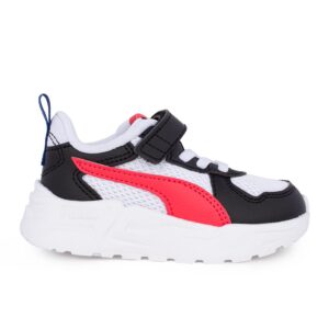 Puma Trinity Lite AC+Inf 391481 09 02 Παιδικό αθλητικό για αγόρι σε ύφασμα και συνθετικό δέρμα White-Red-Black