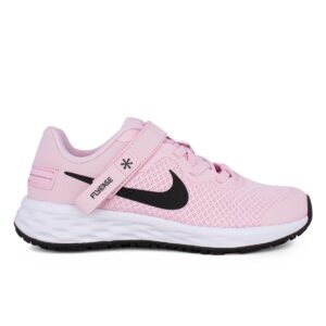 Nike Revolution 6 Flyease NN DD1114 608 Παιδικό αθλητικό για κορίτσι με ύφασμα Pink