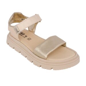 Primigi 5936600  Παιδικό πέδιλο για κορίτσι δερμάτινο Gold - Image 2