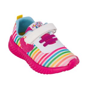 Agatha Ruiz De La Prada 242921-A C  Παιδικό sneaker για κορίτσι σε ύφασμα Λευκό/Πολύχρωμο - Image 2