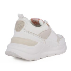 Xti 171626 Παιδικό sneaker για κορίτσι ύφασμα συνθετικό δέρμα   Λευκό/Μπέζ - Image 3