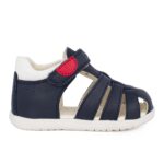 Geox B S.Macchia B254VA 08554 C4002 Παιδικό παπουτσοπέδιλο για αγόρι δερμάτινο Navy