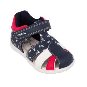 Geox B Elthan B451PC 000BC C0735 Παιδικό παπουτσοπέδιλο για αγόρι δερμάτινο Navy/Red - Image 2
