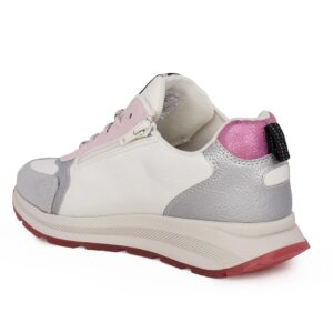 Safety Jogger 611280 Παιδικό sneaker για κορίτσι δερμάτινο Λευκό/Γκρι/Ροζ - Image 3