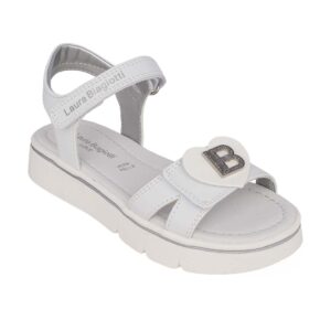 Laura Biagioti 9040 Παιδικό πέδιλο για κορίτσι δερμάτινο Λευκό - Image 2