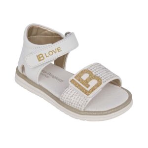 Laura Biagioti 9103 Παιδικό πέδιλο για κορίτσι δερμάτινο Λευκό - Image 2