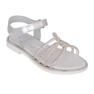 Ricco A30243P3 Παιδικό πέδιλο για κορίτσι δερμάτινο Ασημί - Image 2