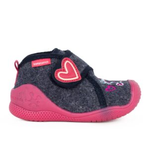 Biomecanics 241151-A089 Παιδικό παντοφλάκι για κορίτσι σε ύφασμα Μπλέ/Ρόζ - Image 2