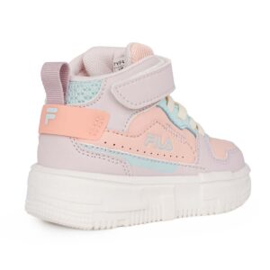Fila MEMORY AYO 3 V 7YF43001-995 Παιδικό αθλητικό μποτάκι για κορίτσι σε συνθετικό δέρμα Ροδακινί/Λιλά/Σιέλ - Image 3