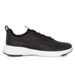Puma Rickie Runner SL Jr 396990-01 Παιδικό αθλητικό για αγόρι σε συνθετικό δέρμα Μαύρο