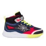 Primigi 6979711 Παιδικό μποτάκι με φωτάκια για αγόρι σε συνθετικό δέρμα Navy/Red