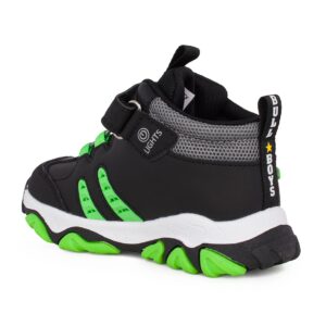 Bull boys VELOCIRAPTOR DNAL4561 A00-NE01 Παιδικό μποτάκι για αγόρι με φωτάκια σε συνθετικό δέρμα Μαύρο/Λαχανί - Image 3