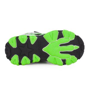 Bull boys VELOCIRAPTOR DNAL4561 A00-NE01 Παιδικό μποτάκι για αγόρι με φωτάκια σε συνθετικό δέρμα Μαύρο/Λαχανί - Image 4