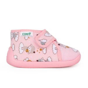Comfy GALIASBPVT 0570 Παιδικό παντοφλάκι για κορίτσι σε ύφασμα Ροζ - Image 2