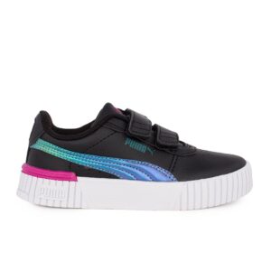 Puma Carina 2.0 Bouncy Sky V PS 397972 02 Παιδικό Sneaker για κορίτσι σε συνθετικό οικολογικό δέρμα Μαύρο
