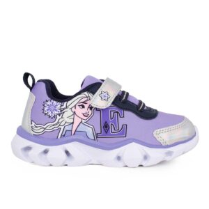 Disney Modum FZ014135 Παιδικό αθλητικό frozen με φωτάκια σε ύφασμα και συνθετικό οικολογικό δέρμα Μωβ