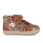 Primigi 6850822 Παιδικό μποτάκι για κορίτσι σε οικολογικό δέρμα Χρυσό/Λεοπάρ