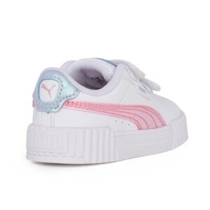Puma Carina 3.0 Blurry DreamsVlnf 400611 01 Παιδικό sneaker για κορίτσι σε συνθετικό δέρμα Άσπρο/Ροζ - Image 3